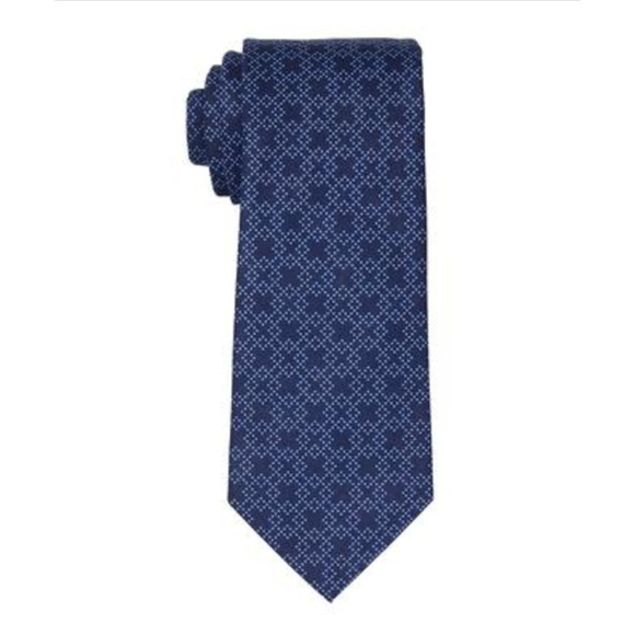 Calvin Klein Men's X Crossing Geo Tie Navy One Size 1641 - Picture 1 of 1